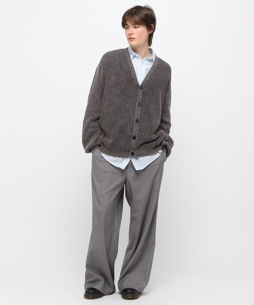 3.3 Field Trip （3.3フィールドトリップ）の「3.3 Field Trip／ピグメントニットカーディガン（ニット/セーター・メンズ・ブラック/ネイビー・FREE）」の4枚目の写真