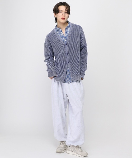 3.3 Field Trip （3.3フィールドトリップ）の「3.3 Field Trip／ピグメントニットカーディガン（ニット/セーター・メンズ・ブラック/ネイビー・FREE）」の8枚目の写真