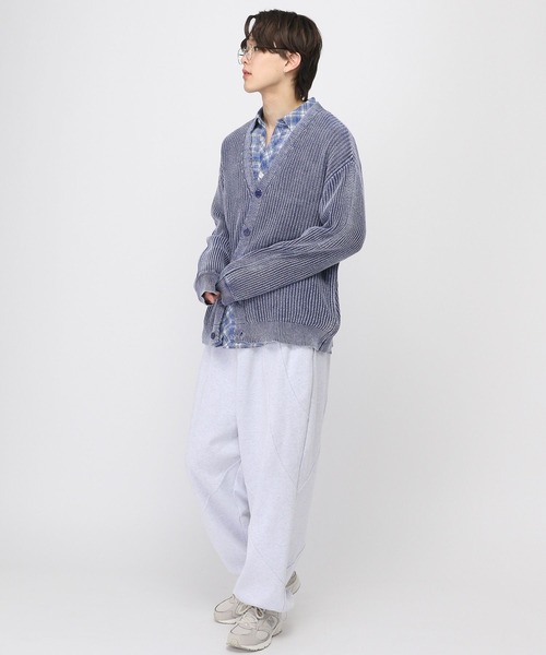 3.3 Field Trip （3.3フィールドトリップ）の「3.3 Field Trip／ピグメントニットカーディガン（ニット/セーター・メンズ・ブラック/ネイビー・FREE）」の9枚目の写真