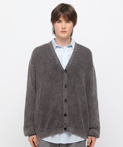 3.3 Field Trip （3.3フィールドトリップ）の「3.3 Field Trip／ピグメントニットカーディガン（ニット/セーター・メンズ・ブラック/ネイビー・FREE）」の14枚目の写真