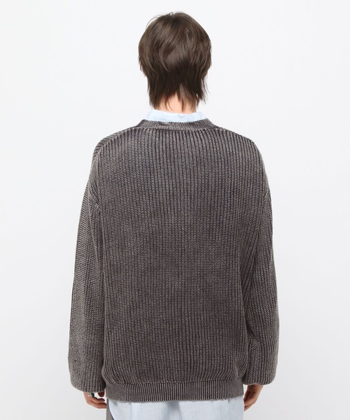 3.3 Field Trip （3.3フィールドトリップ）の「3.3 Field Trip／ピグメントニットカーディガン（ニット/セーター・メンズ・ブラック/ネイビー・FREE）」の16枚目の写真