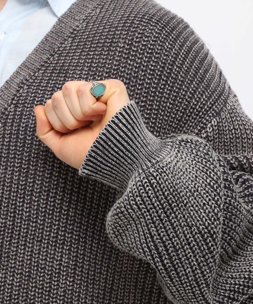 3.3 Field Trip （3.3フィールドトリップ）の「3.3 Field Trip／ピグメントニットカーディガン（ニット/セーター・メンズ・ブラック/ネイビー・FREE）」の19枚目の写真