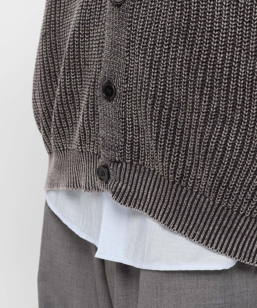 3.3 Field Trip （3.3フィールドトリップ）の「3.3 Field Trip／ピグメントニットカーディガン（ニット/セーター・メンズ・ブラック/ネイビー・FREE）」の20枚目の写真