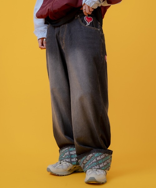 improves（インプローブス）の「プリント使い ロールアップ デニムパンツ（デニムパンツ・メンズ・ブルー系/ブラック系/ブルー/ブラック・MEDIUM/LARGE）」の3枚目の写真