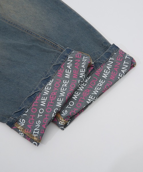 improves（インプローブス）の「プリント使い ロールアップ デニムパンツ（デニムパンツ・メンズ・ブルー系/ブラック系/ブルー/ブラック・MEDIUM/LARGE）」の5枚目の写真
