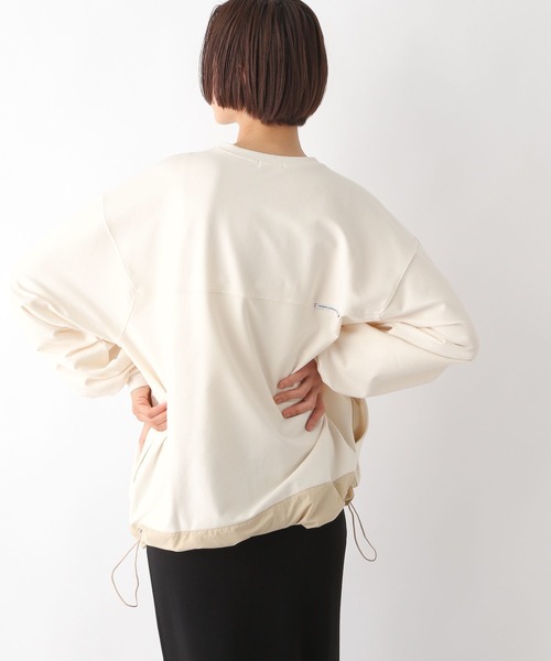 LEPSIM（レプシィム）の「ラグラン異素材切り替えプルオーバー　290957（Tシャツ/カットソー・レディース・オフホワイト/チャコールグレー/アイボリー・FREE）」の13枚目の写真