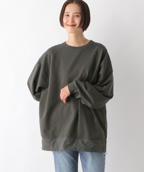 セール】ラグラン異素材切り替えプルオーバー 290957（Tシャツ