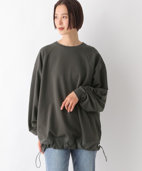 LEPSIM（レプシィム）の「ラグラン異素材切り替えプルオーバー　290957（Tシャツ/カットソー・レディース・オフホワイト/チャコールグレー/アイボリー・FREE）」の19枚目の写真