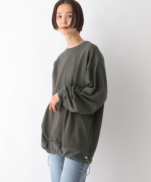 LEPSIM（レプシィム）の「ラグラン異素材切り替えプルオーバー　290957（Tシャツ/カットソー・レディース・オフホワイト/チャコールグレー/アイボリー・FREE）」の20枚目の写真