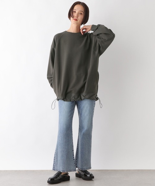 LEPSIM（レプシィム）の「ラグラン異素材切り替えプルオーバー　290957（Tシャツ/カットソー・レディース・オフホワイト/チャコールグレー/アイボリー・FREE）」の21枚目の写真