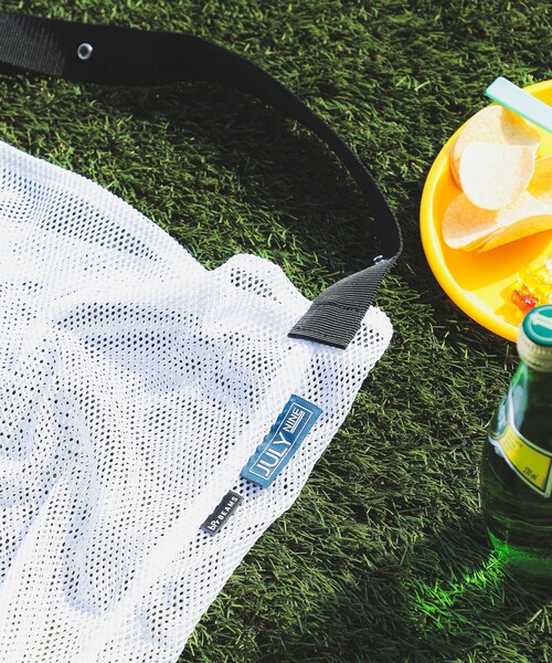 bpr BEAMS(ビーピーアール ビームス )の「【別注】JULY NINE / SUSHI SACK LARGE MESH(エコバッグ/サブバッグ・レディース・ホワイト/ブラック/サックスブルー/オレンジ/グリーン・ONE SIZE)」の6枚目の写真