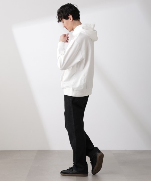 NANO universe(ナノユニバース)の「ブークレダンボールプルオーバーパーカー(パーカー・メンズ・グレー/ホワイト・L/M)」の8枚目の写真