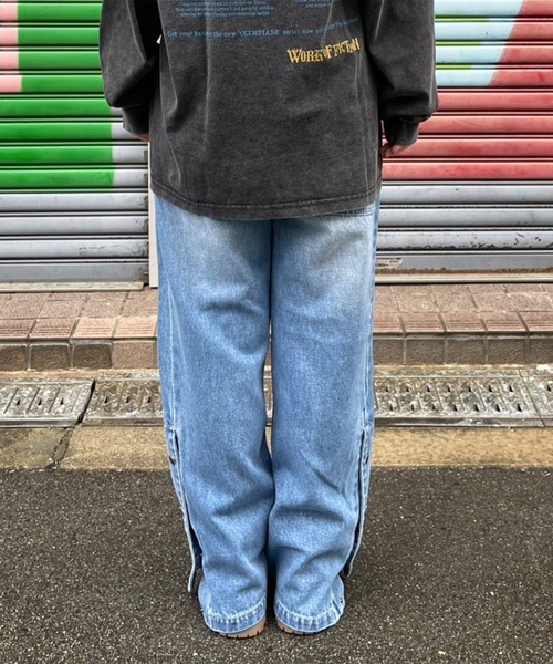 大幅値下げ！　EXAMPLE エグザンプル デニムパンツ M EXAMPLE（エグザンプル）の「EXAMPLE/エグザンプル/DENIM TRACK