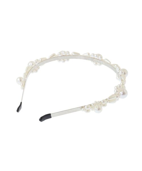 earth music&ecology（アースミュージックアンドエコロジー）の「パールビジューカチューシャ（カチューシャ・レディース・クリア/アイボリー・FREE）」の12枚目の写真