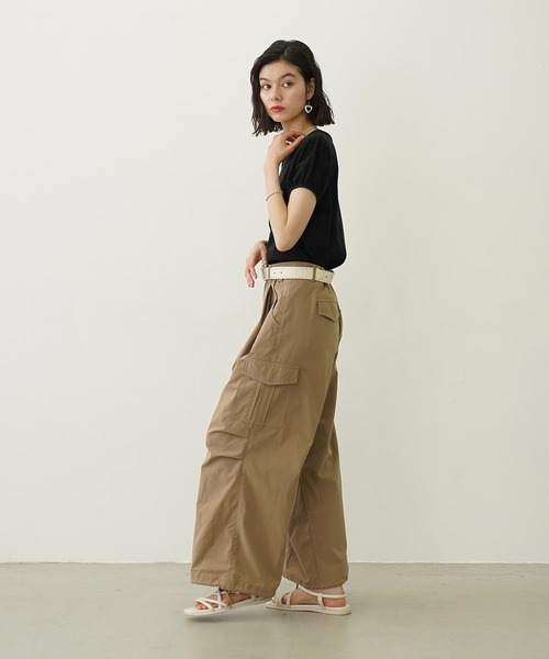 MILKFED.(ミルクフェド)の「OUI PUFF SLEEVE TOP(Tシャツ/カットソー・レディース・ライトパープル/ブラック/ホワイト・S/M)」の14枚目の写真