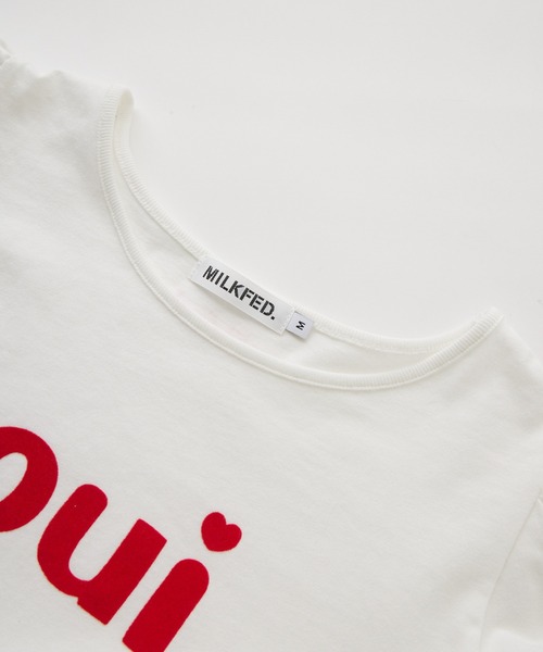 MILKFED.(ミルクフェド)の「OUI PUFF SLEEVE TOP(Tシャツ/カットソー・レディース・ライトパープル/ブラック/ホワイト・S/M)」の16枚目の写真