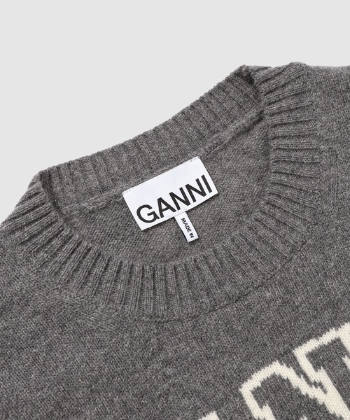 GANNI(ガニー)の「Graphic Wool Vest(ベスト・レディース・グレー系その他・S/M)」の3枚目の写真