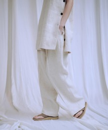 URBAN RESEARCH | new basic　リネンハイウエストパンツ(その他パンツ)