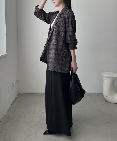 CAPRICIEUX LE'MAGE(カプリシューレマージュ)の「ライトテーラージャケット(テーラードジャケット・レディース・ブラウン/ベージュ/ブラック・FREE)」の22枚目の写真