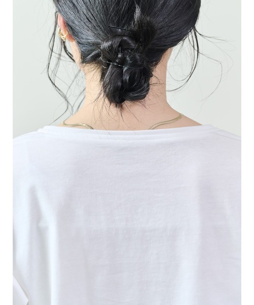 DOLLUPOOPS（ドールアップウップス）の「フリルモチーフスリーブトップス（Tシャツ/カットソー・レディース・オフホワイト/ブラック・38）」の11枚目の写真