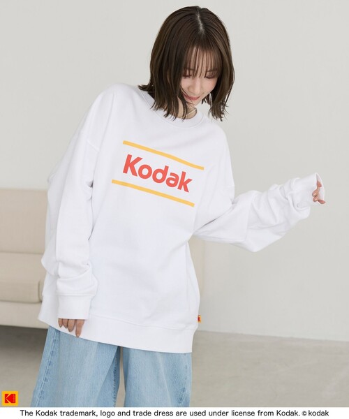 coen（コーエン）の「【Kodak/コダック】フロントロゴスウェット（スウェット・メンズ・ブラック/ホワイト・L/M/XL）」の3枚目の写真