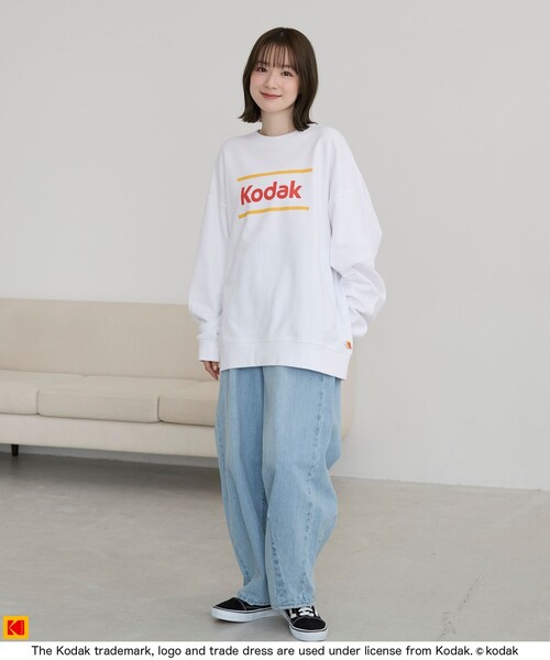 coen（コーエン）の「【Kodak/コダック】フロントロゴスウェット（スウェット・メンズ・ブラック/ホワイト・L/M/XL）」の4枚目の写真