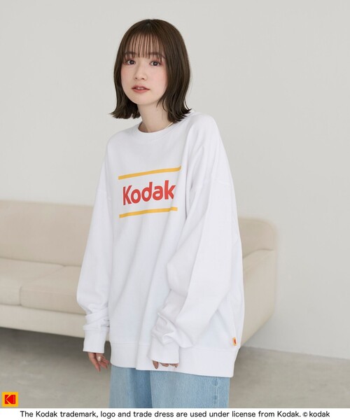 coen（コーエン）の「【Kodak/コダック】フロントロゴスウェット（スウェット・メンズ・ブラック/ホワイト・L/M/XL）」の5枚目の写真