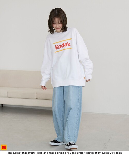 coen（コーエン）の「【Kodak/コダック】フロントロゴスウェット（スウェット・メンズ・ブラック/ホワイト・L/M/XL）」の6枚目の写真