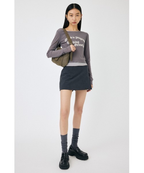 MOUSSY(マウジー)の「WRAP DETAIL ショートパンツ(その他パンツ・レディース・ブラック系その他/ライトカーキ/ダークグレー・1/2)」の5枚目の写真