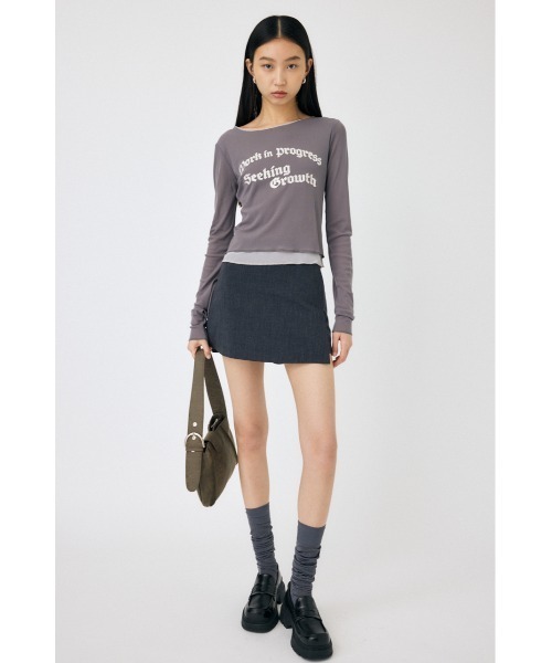 MOUSSY(マウジー)の「WRAP DETAIL ショートパンツ(その他パンツ・レディース・ブラック系その他/ライトカーキ/ダークグレー・1/2)」の6枚目の写真