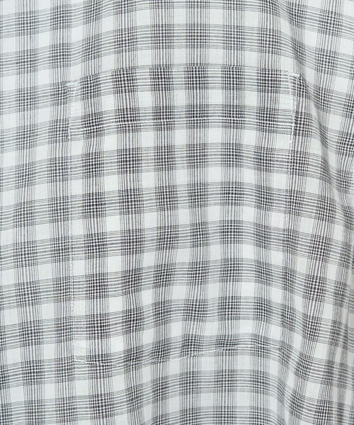 FREAK'S STORE（フリークスストア）の「限定展開　シアー チェック 半袖 シャツ（シャツ/ブラウス・レディース・オフホワイト/ブラック/サックスブルー/ネイビー・ﾌﾘ-）」の20枚目の写真