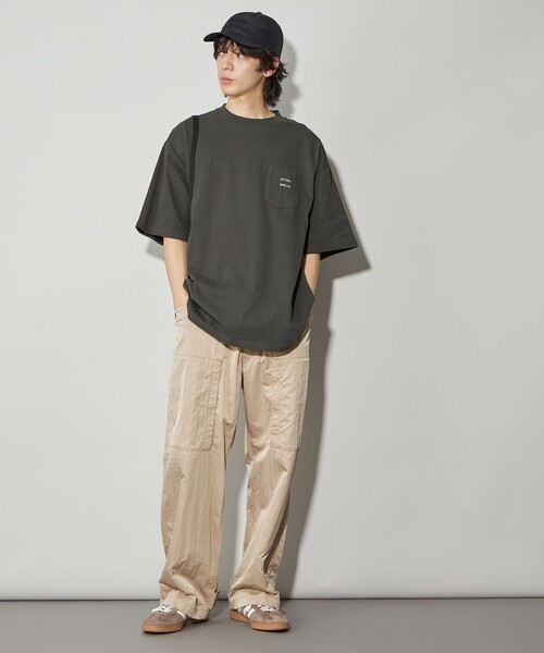 CITEN（シテン）の「＜CITEN＞プレーティングポケットT（Tシャツ/カットソー・メンズ・ネイビー/ダークグレー/ホワイト・L/M/S）」の5枚目の写真