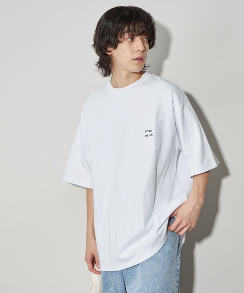 CITEN（シテン）の「＜CITEN＞プレーティングポケットT（Tシャツ/カットソー・メンズ・ネイビー/ダークグレー/ホワイト・L/M/S）」の6枚目の写真
