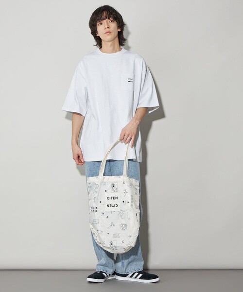 CITEN（シテン）の「＜CITEN＞プレーティングポケットT（Tシャツ/カットソー・メンズ・ネイビー/ダークグレー/ホワイト・L/M/S）」の7枚目の写真