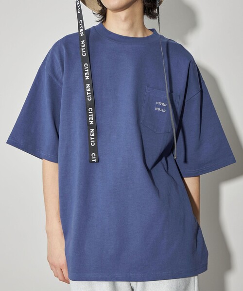 CITEN（シテン）の「＜CITEN＞プレーティングポケットT（Tシャツ/カットソー・メンズ・ネイビー/ダークグレー/ホワイト・L/M/S）」の8枚目の写真