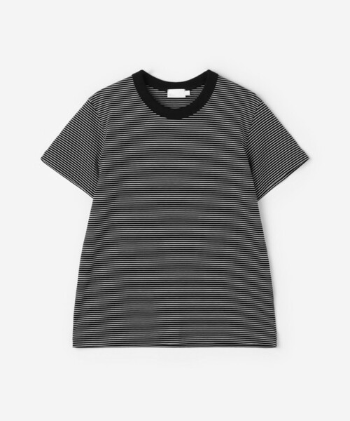 handvaerk(ハンドバーク)の「handvaerk | 60/2 マイクロTシャツ STRIPE WOMEN(Tシャツ/カットソー・レディース・ホワイト系その他/ブラック系その他・S/M)」の2枚目の写真