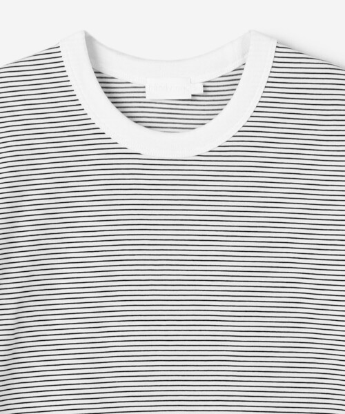 handvaerk(ハンドバーク)の「handvaerk | 60/2 マイクロTシャツ STRIPE WOMEN(Tシャツ/カットソー・レディース・ホワイト系その他/ブラック系その他・S/M)」の6枚目の写真