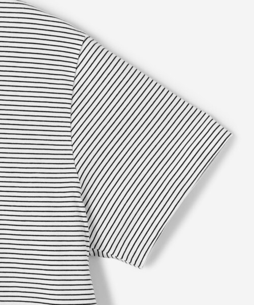 handvaerk(ハンドバーク)の「handvaerk | 60/2 マイクロTシャツ STRIPE WOMEN(Tシャツ/カットソー・レディース・ホワイト系その他/ブラック系その他・S/M)」の7枚目の写真