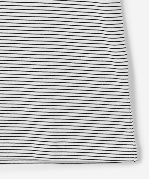 handvaerk(ハンドバーク)の「handvaerk | 60/2 マイクロTシャツ STRIPE WOMEN(Tシャツ/カットソー・レディース・ホワイト系その他/ブラック系その他・S/M)」の8枚目の写真