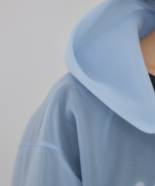 KATHARINE ROSS（キャサリンロス）の「【KATHARINE ROSS】シアーダンボールパーカー（パーカー・レディース・ライトブルー/ブラック・MEDIUM）」の15枚目の写真