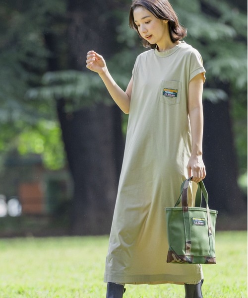 L.L.Bean(エルエルビーン)の「【JAPAN EDITION】サマー・スリーブレス・ドレス(ワンピース・レディース・タン/ブラック系・MEDIUM)」の1枚目の写真