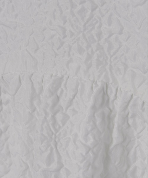 Olu.（オルドット）の「【Kanako×Olu.】ジャガードパフスリーブトップス（シャツ/ブラウス・レディース・ブラック/アイボリー/ブルー・FREE）」の8枚目の写真