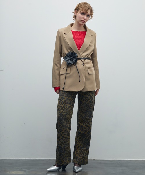 uyu.（ウユ）の「PUレザーローズベルト（ベルト・レディース・ホワイト/ブラック/ピンク・FREE）」の9枚目の写真