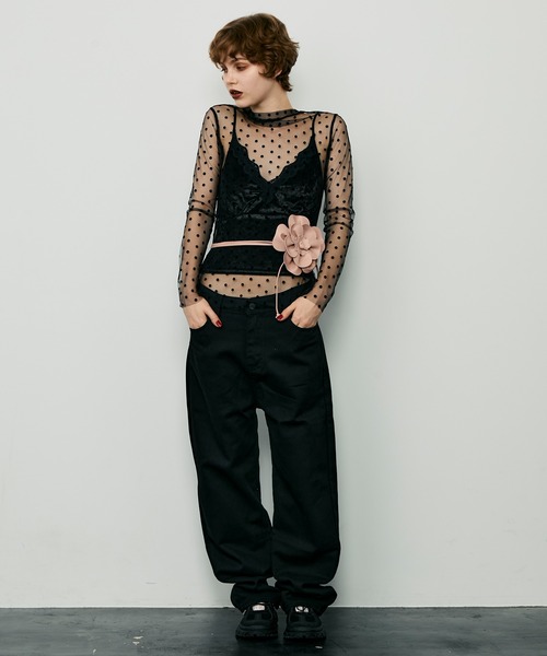 uyu.（ウユ）の「PUレザーローズベルト（ベルト・レディース・ホワイト/ブラック/ピンク・FREE）」の16枚目の写真