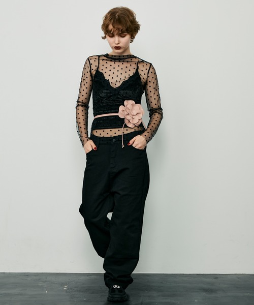 uyu.（ウユ）の「PUレザーローズベルト（ベルト・レディース・ホワイト/ブラック/ピンク・FREE）」の17枚目の写真