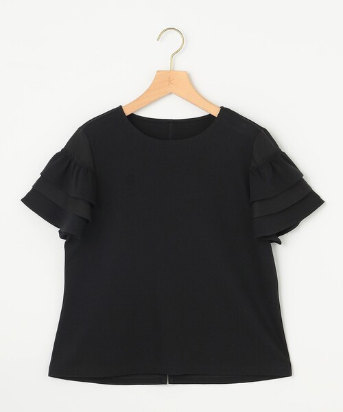 組曲（クミキョク）の「コットンポンチシア－スリーブ ブラウス（Tシャツ/カットソー・レディース・アイボリー系/ピンク系/ブラック系・3/2）」の13枚目の写真