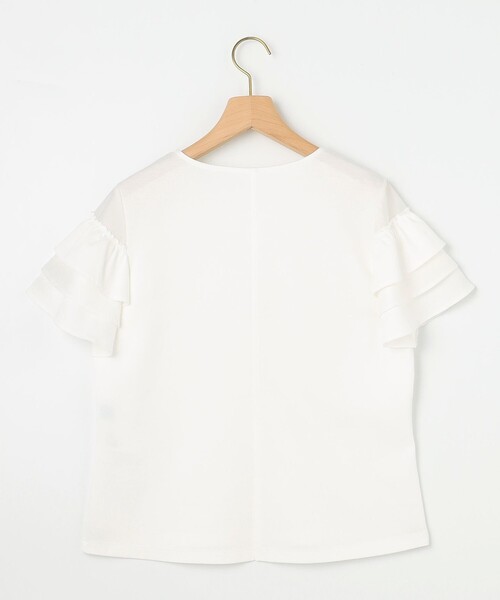 組曲（クミキョク）の「コットンポンチシア－スリーブ ブラウス（Tシャツ/カットソー・レディース・アイボリー系/ピンク系/ブラック系・3/2）」の7枚目の写真