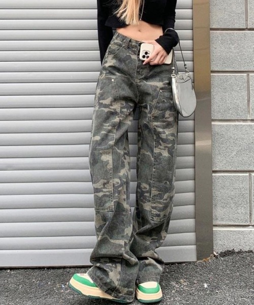 CANVAS+(キャンバスプラス)の「ペインターパンツ(その他パンツ・レディース・カーキ・L)」の3枚目の写真