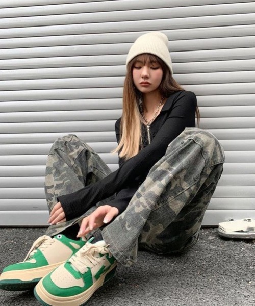 CANVAS+(キャンバスプラス)の「ペインターパンツ(その他パンツ・レディース・カーキ・L)」の7枚目の写真