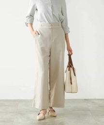 a.v.v | 【洗える/ストレッチ】ベルテッドワイドストレートパンツ(スラックス)